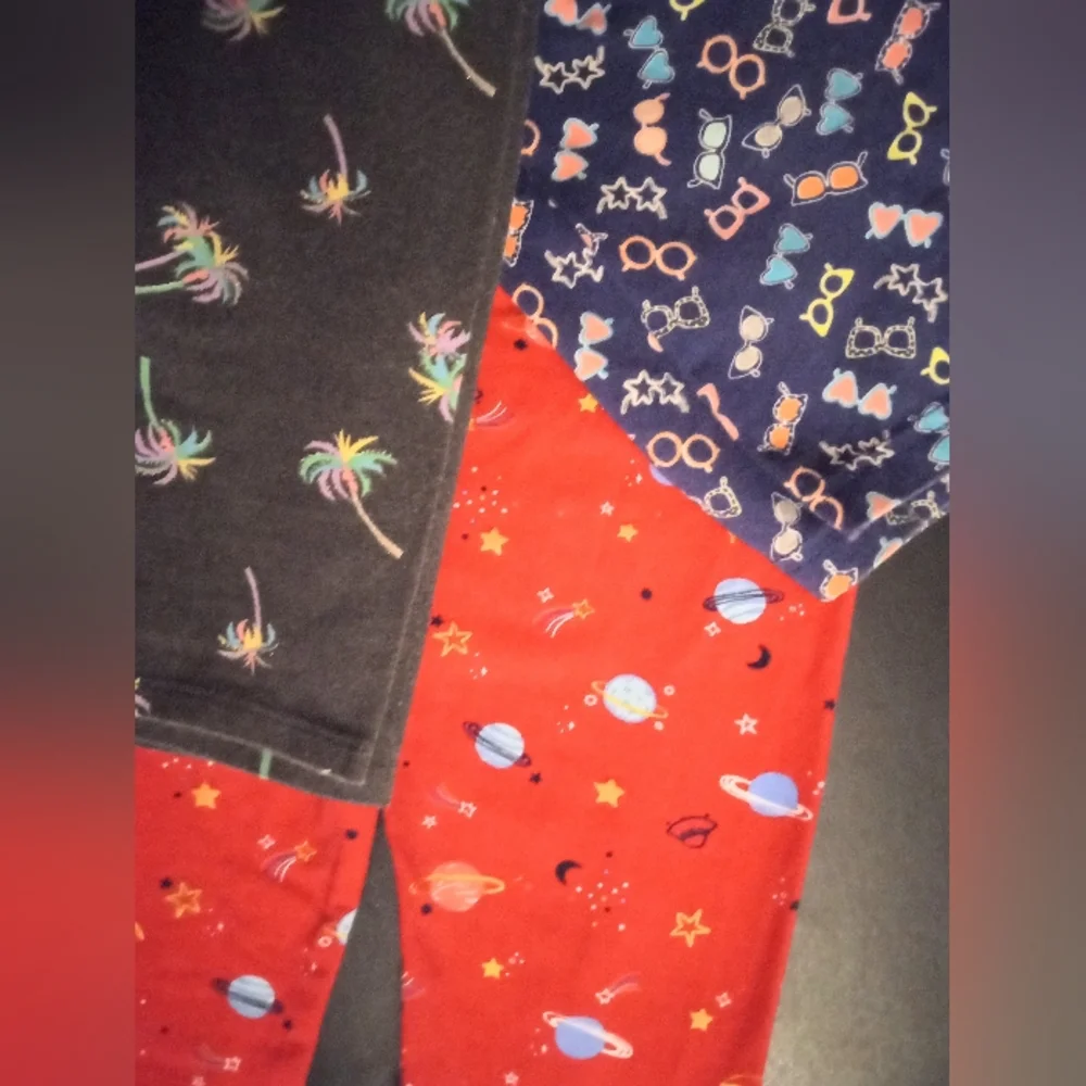 Carter's Pink 🪐 Leggings, Carter's EyeFrames Bike Shorts, Oshkosh 🌴Bike Shorts